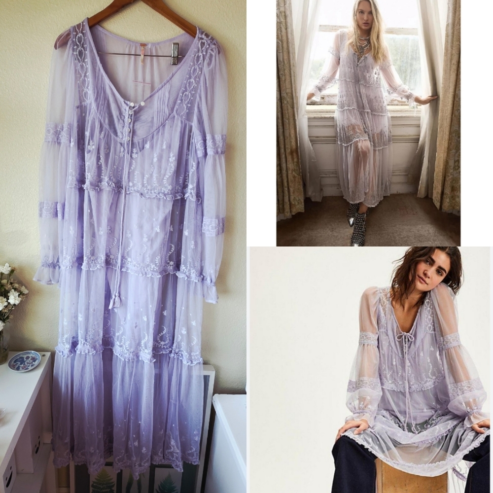 Free People Lavender Maxi Dress